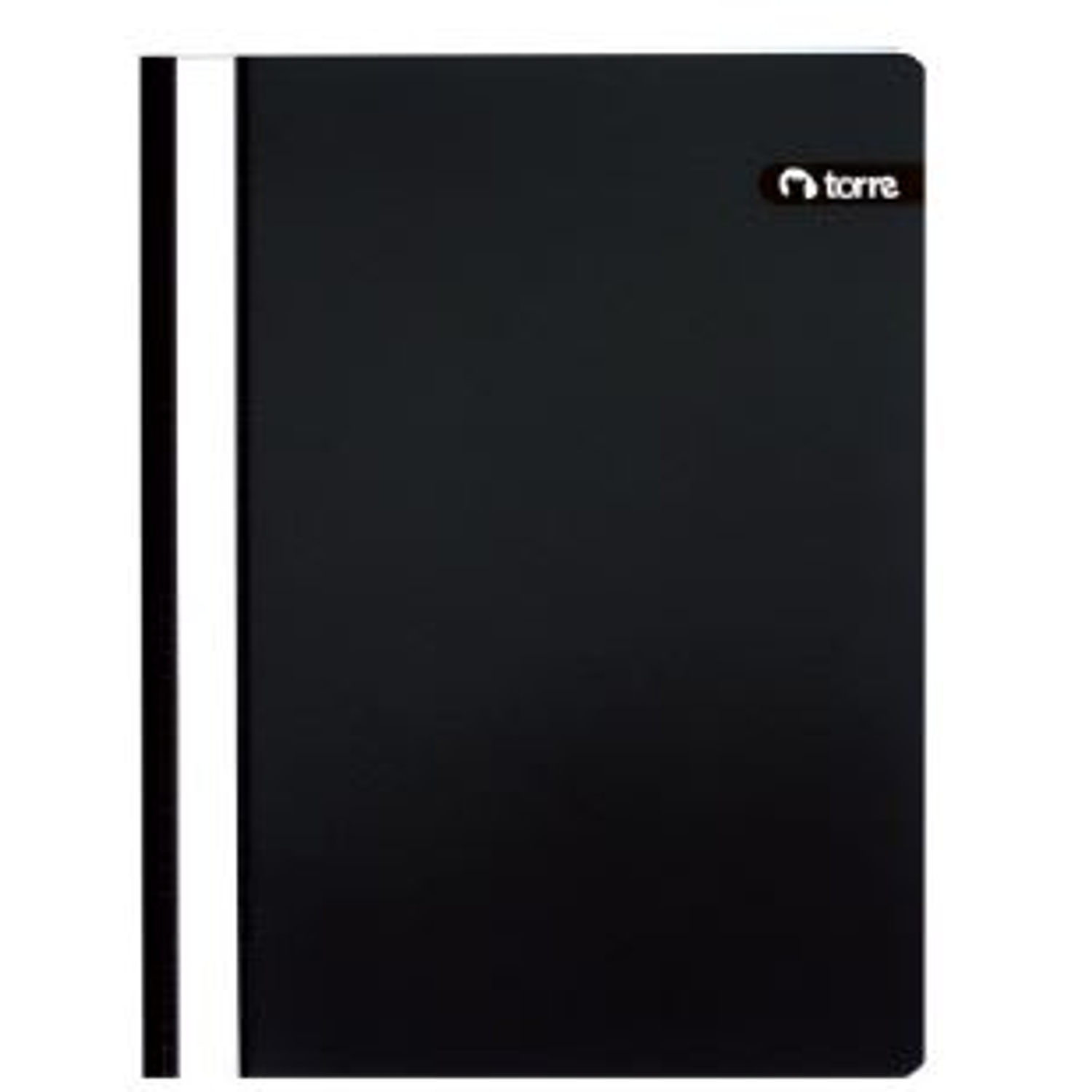 Carpeta Pvc Plast.File Carta Negra Torre