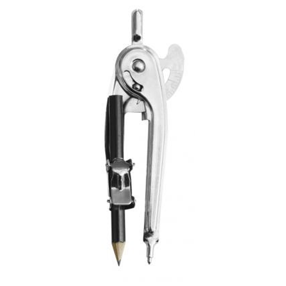 Compas Escolar Metal Lapiz Graduado