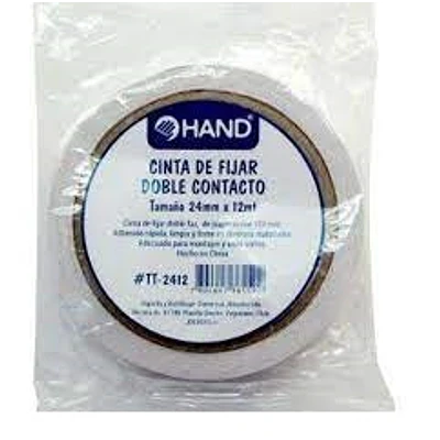 Hand - Cinta De Fijar Doble Contacto 24Mm 12Mt