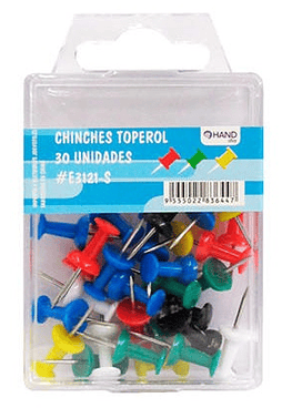 Chinches Toperol - Colores Surtido 30 Unis Hand