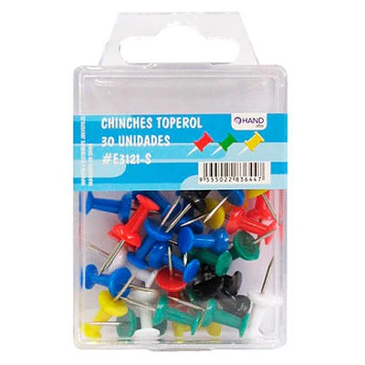 Hand - Chinches Toperol - Colores Surtido 30 Un