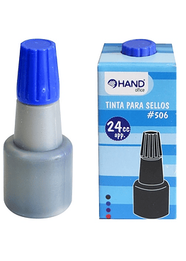 Tinta Para Tampon 24Ml Azul Hand