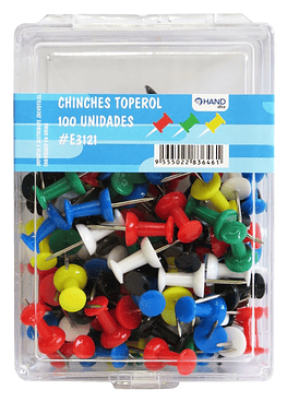 Chinches Toperol - Colores Surtido 100 Unis Hand