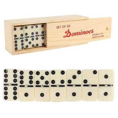 Hand - Domino Ficha 50X25X10 Mm.Caja Madera