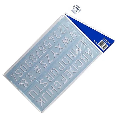 Hand - Plantilla Plast. Letras/Num 25Mm