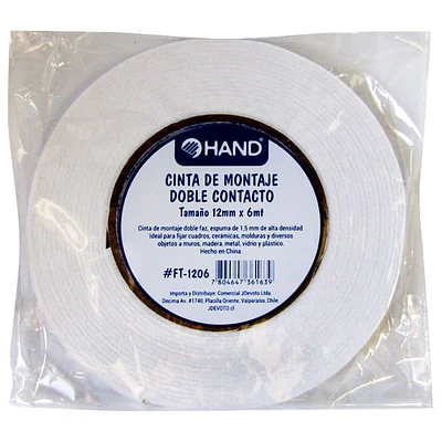 Hand - Cinta De Montaje Doble Contacto 12Mm 6Mt