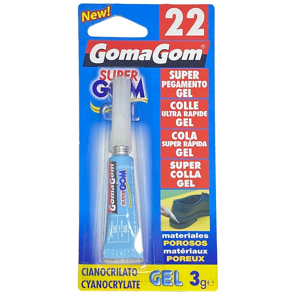 Adhesivo Instantaneo Ciano Gel 3Gm Gomagom N°22