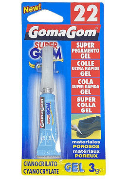 Adhesivo Instantaneo Ciano Gel 3Gm Gomagom N°22