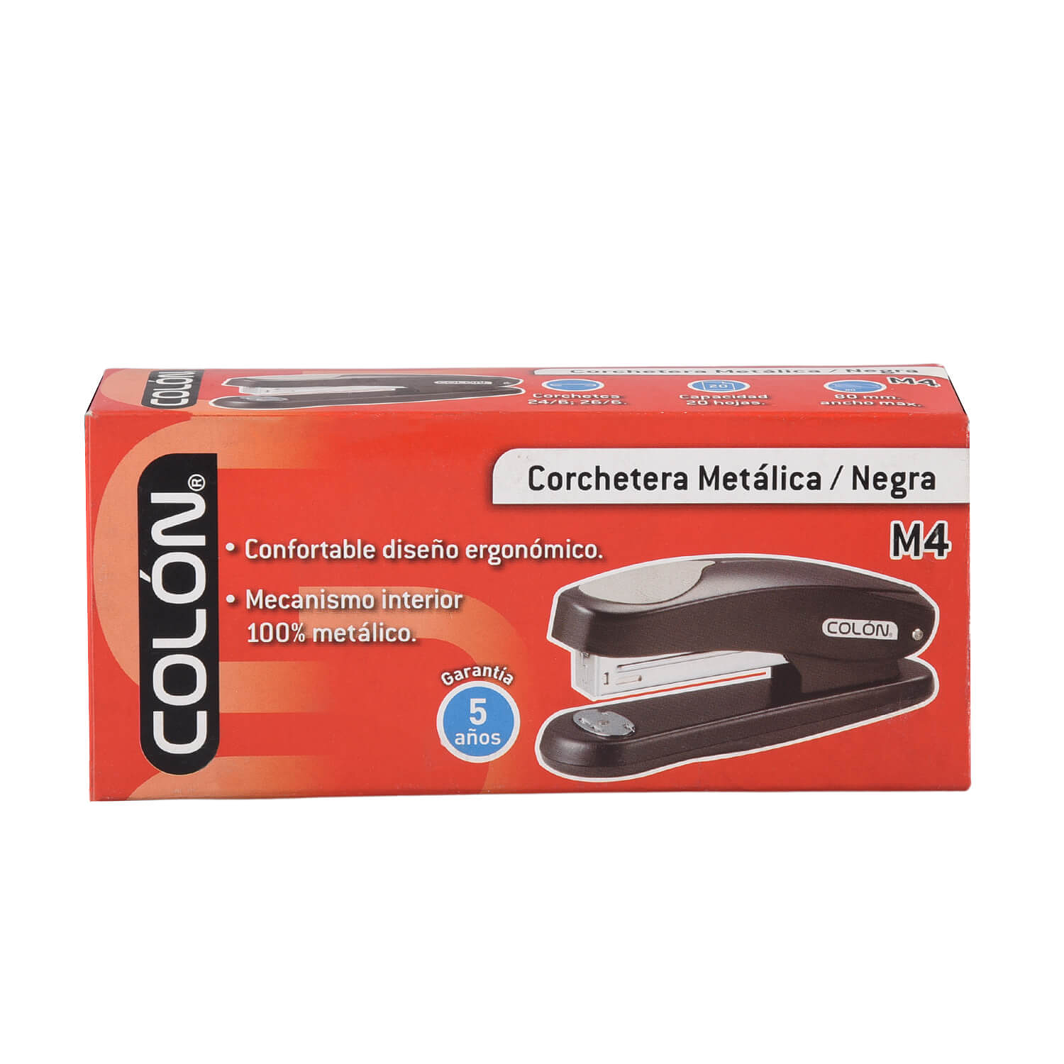 Corchetera Colon Metal Med. M-4 Negro 2