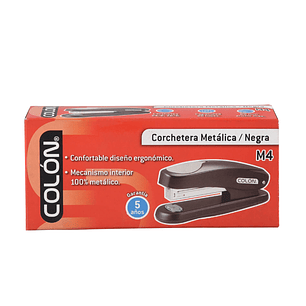 Corchetera Colon Metal Med. M-4 Negro