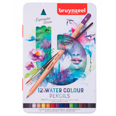 Bruynzeel - Lapices Acuarelables Expression - 12 Colores