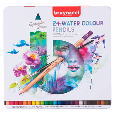 Bruynzeel - Lapices Acuarelables Expression - 24 Colores