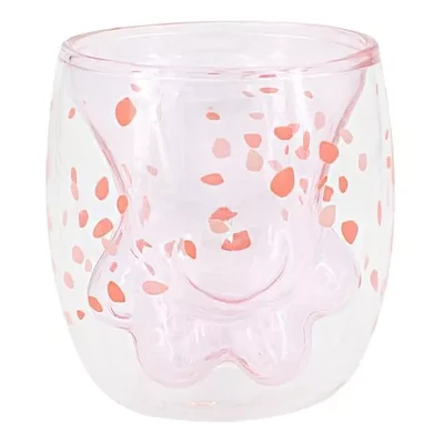Taza Vaso Doble Vidrio - Patita de Gato