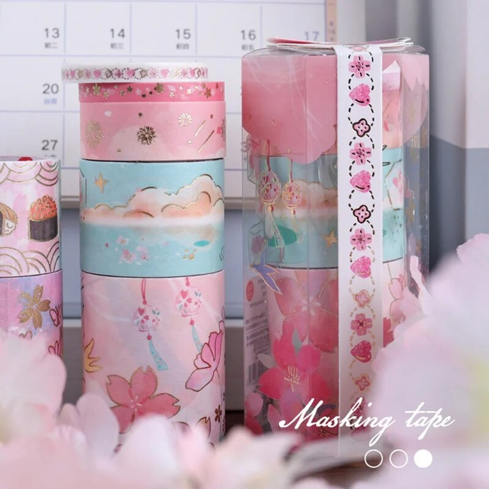 Washi Tape Cinta Diseño Flores