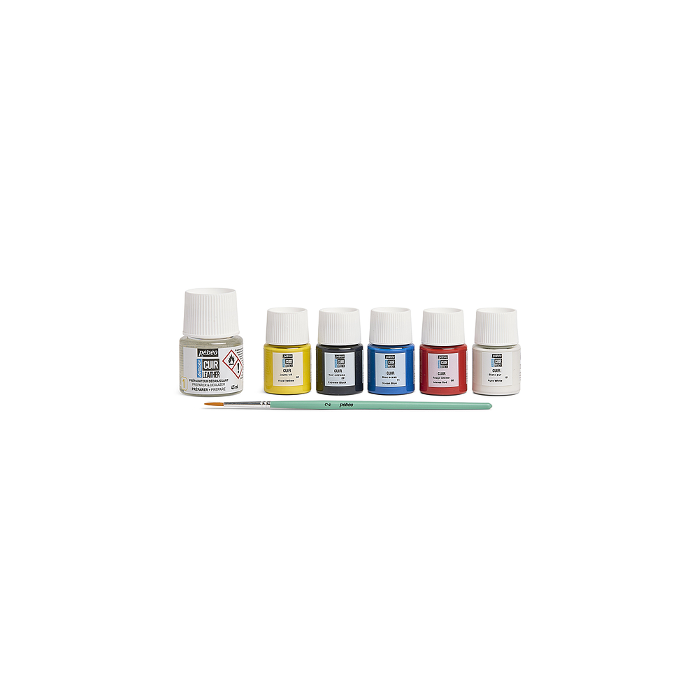 Pintura para Cuero - Pebeo Setacolor - Set 5 Colores - 20ml