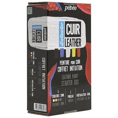 Pebeo - Pintura para Cuero - Setacolor - Set 5 Colores - 20ml