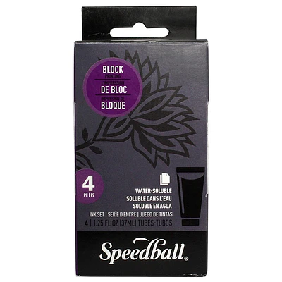Speedball - Set Basico de 4 Pinturas Acrilicas Grabado 37cc