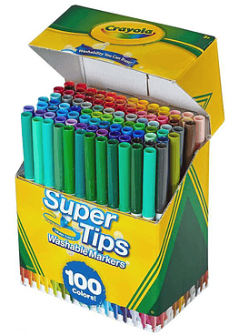 Marcadores Crayola 100 Unidades