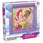 Rompecabezas Disney Princesas con Marco - 60 Piezas