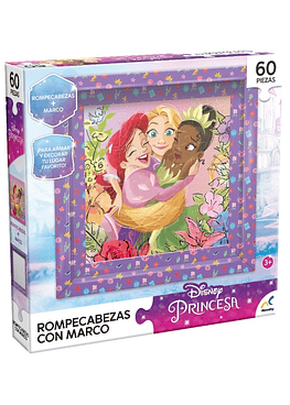 Rompecabezas Disney Princesas con Marco - 60 Piezas