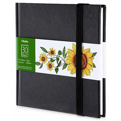 Ohuhu Block para marcadores de alcohol - 17,5X16,5 cm - 30 hojas - 200GR