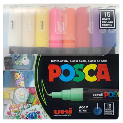 Posca - Marcadores Posca 1M - 16 Colores Básicos