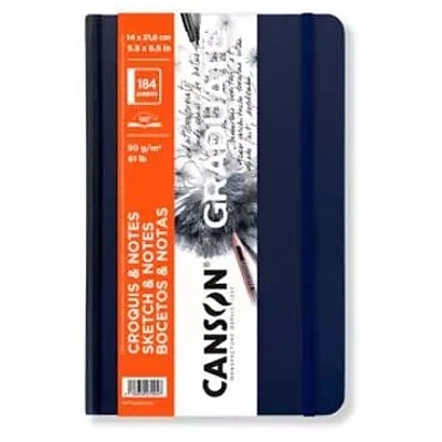 Canson - Artbook Graduate Croquis 90G Azul Osc 14X21.6