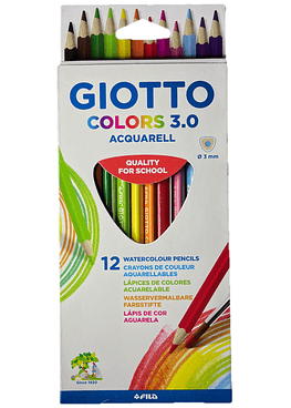 Lapiz Giotto 3.0 Aquarell 12 Colores