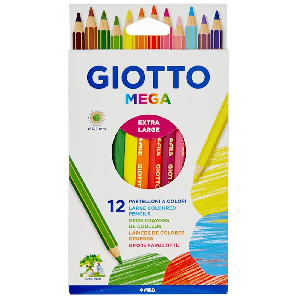 Lapiz Giotto Mega 12 Colores