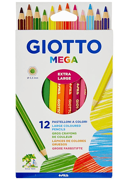 Lapiz Giotto Mega 12 Colores