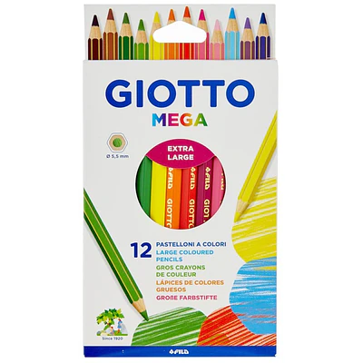 Giotto - Lapiz Mega 12 Colores