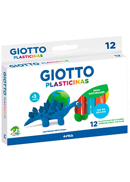 Plasticina Giotto Natural 12 Colores