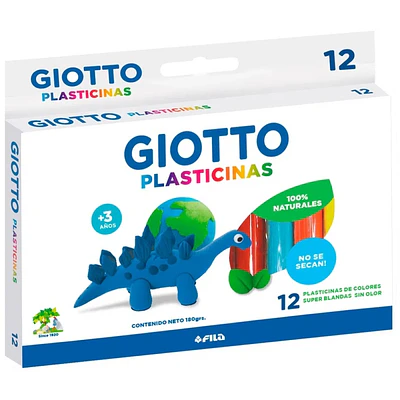 Giotto - Plasticina Natural 12 Colores