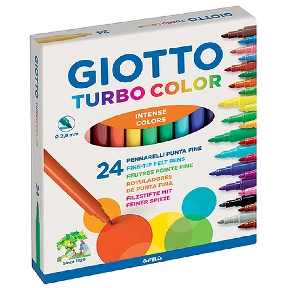 Marcador Giotto Turbo Color 24 Colores