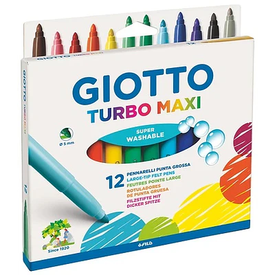 Giotto - Marcador Turbo Maxi 12 Colores