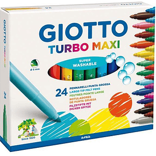 Marcador Giotto Turbo Maxi 24 Colores