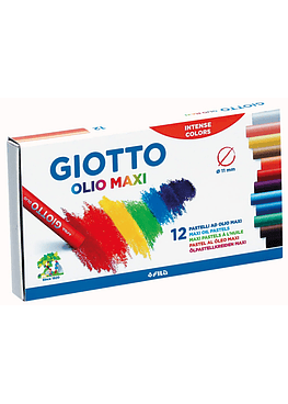 Lapiz Giotto Pastel Oleo 12 Colores
