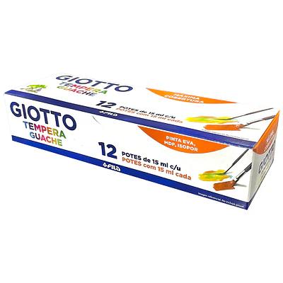 Giotto - Tempera Gouache - 15 Ml - 12 Colores