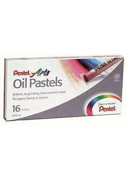 Lapiz Pastel Oleo Pentel 16 Colores