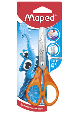 Tijera Mango Naranja Soft 13Cm Maped