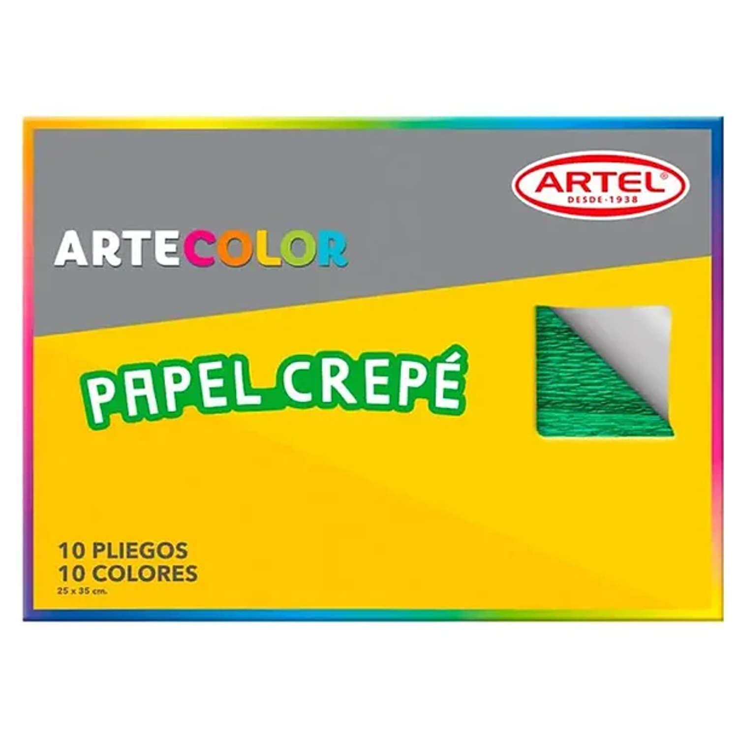 Block Papel Crepe 10 Piegos 25X35 Cm