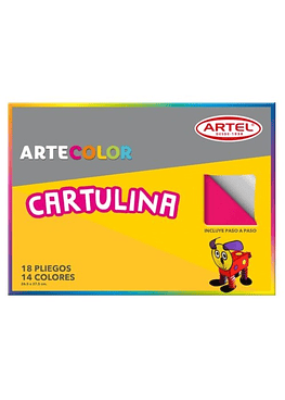 Block Cartulinas 18Hjs 14 Colores