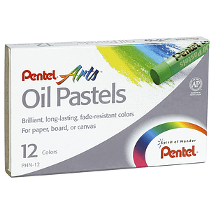 Lapiz Pastel Oleo Pentel 12 Colores