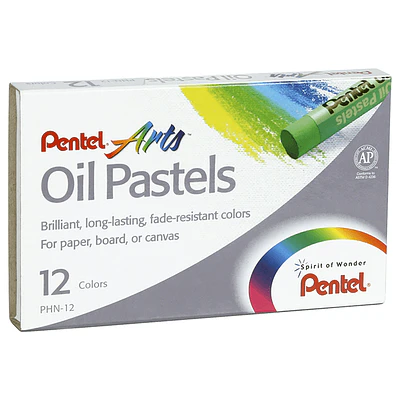 Pentel - Lapiz Pastel Oleo 12 Colores