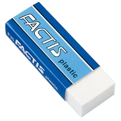 Factis - Goma de Borrar P20 Plastica Blanda Y Suave