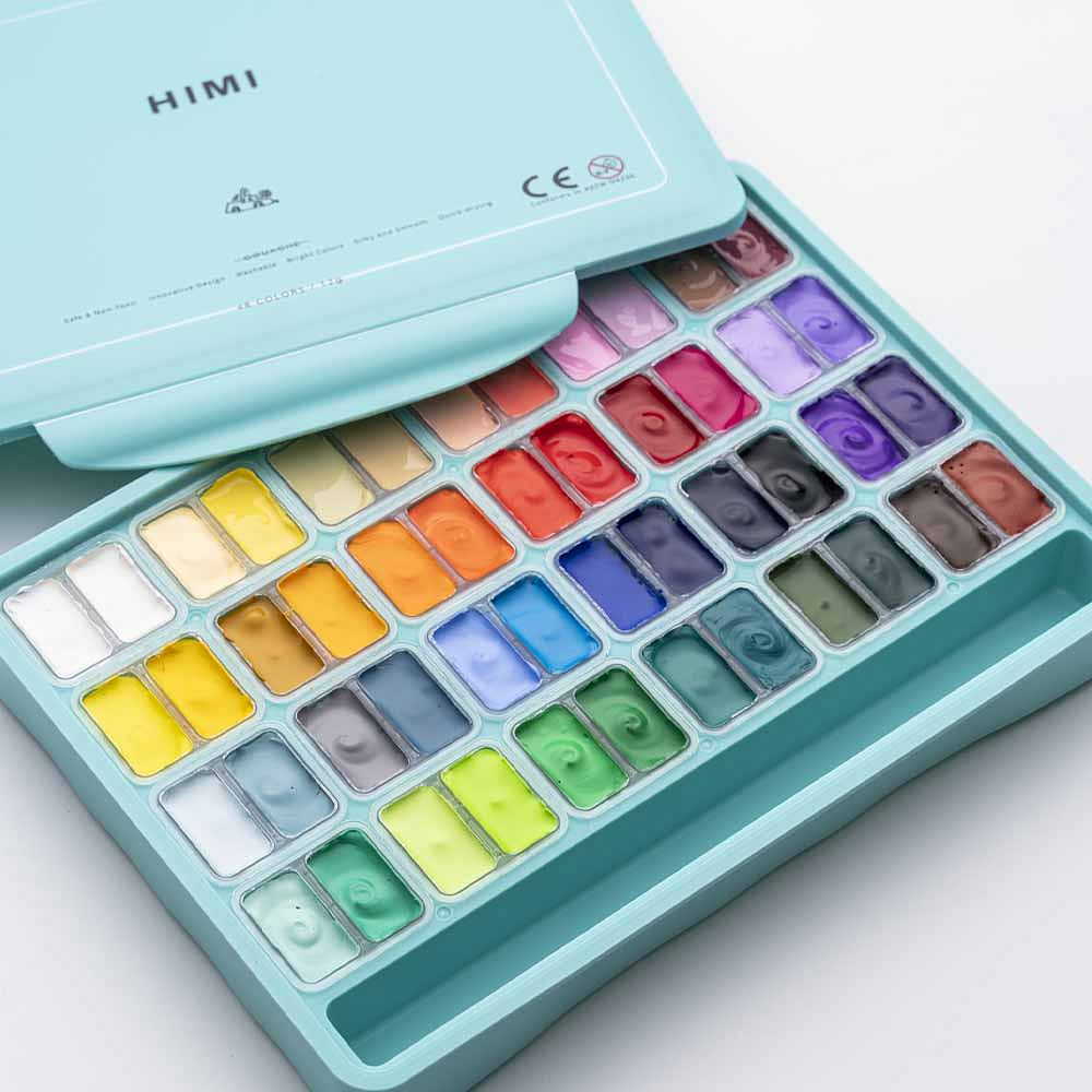 Himi Gouache Jelly Cup - 48 Colores - 12 ML 