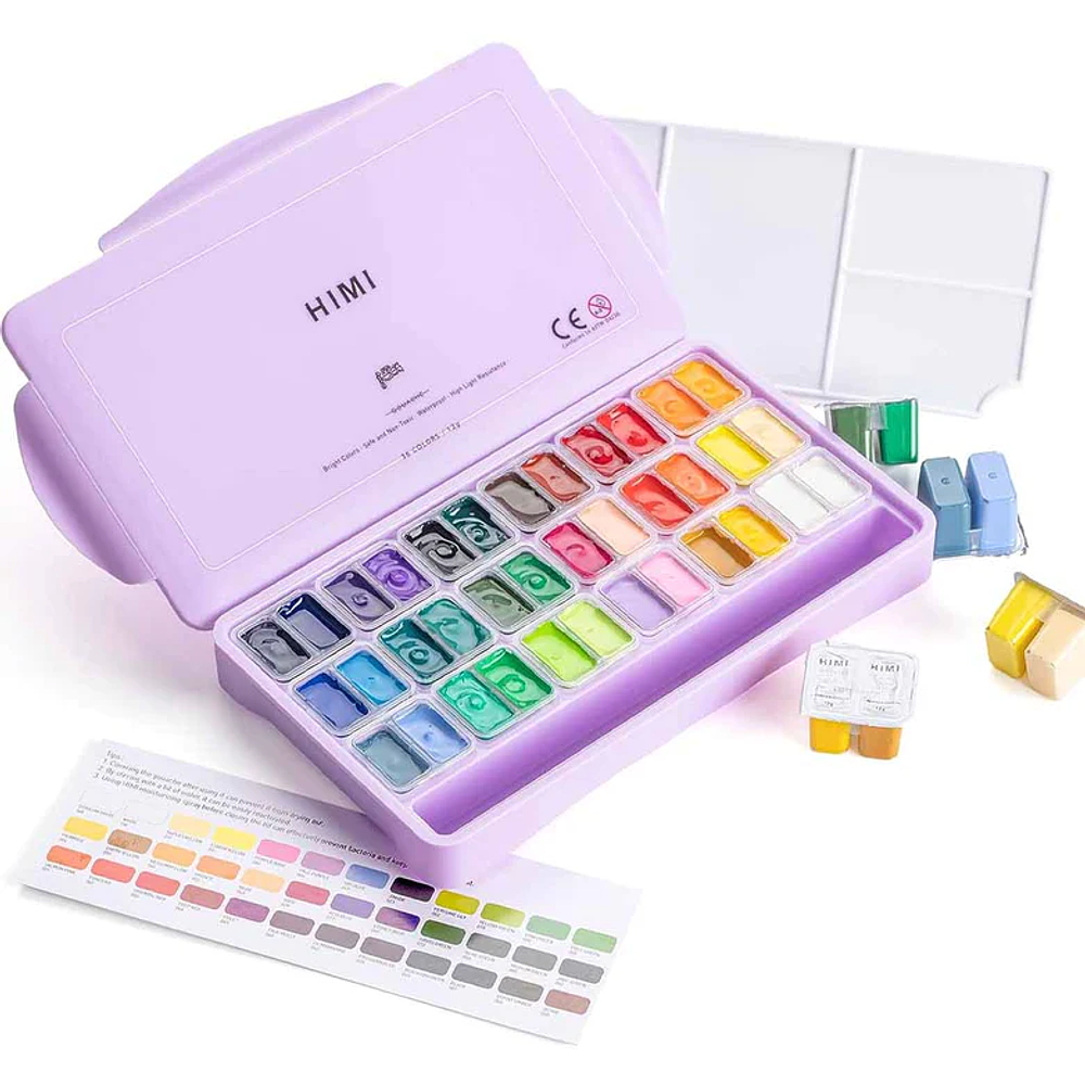 Himi Gouache Jelly Cup - 36 Colores - 12 ML