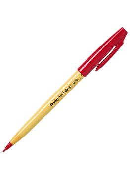 Marcador Pentel Tela Rojo