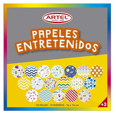Artel - Block Papel Entretenido 16X16