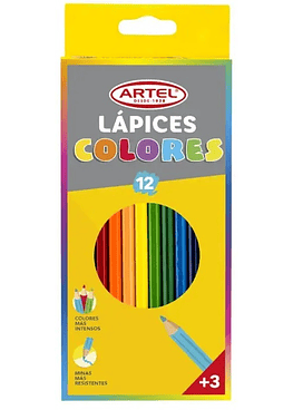 Lapices 12 Colores Artel
